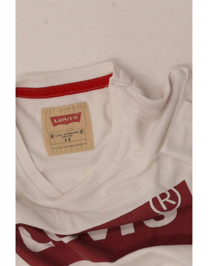 Levi's Camiseta gráfica para niño 11-12 años Blanco