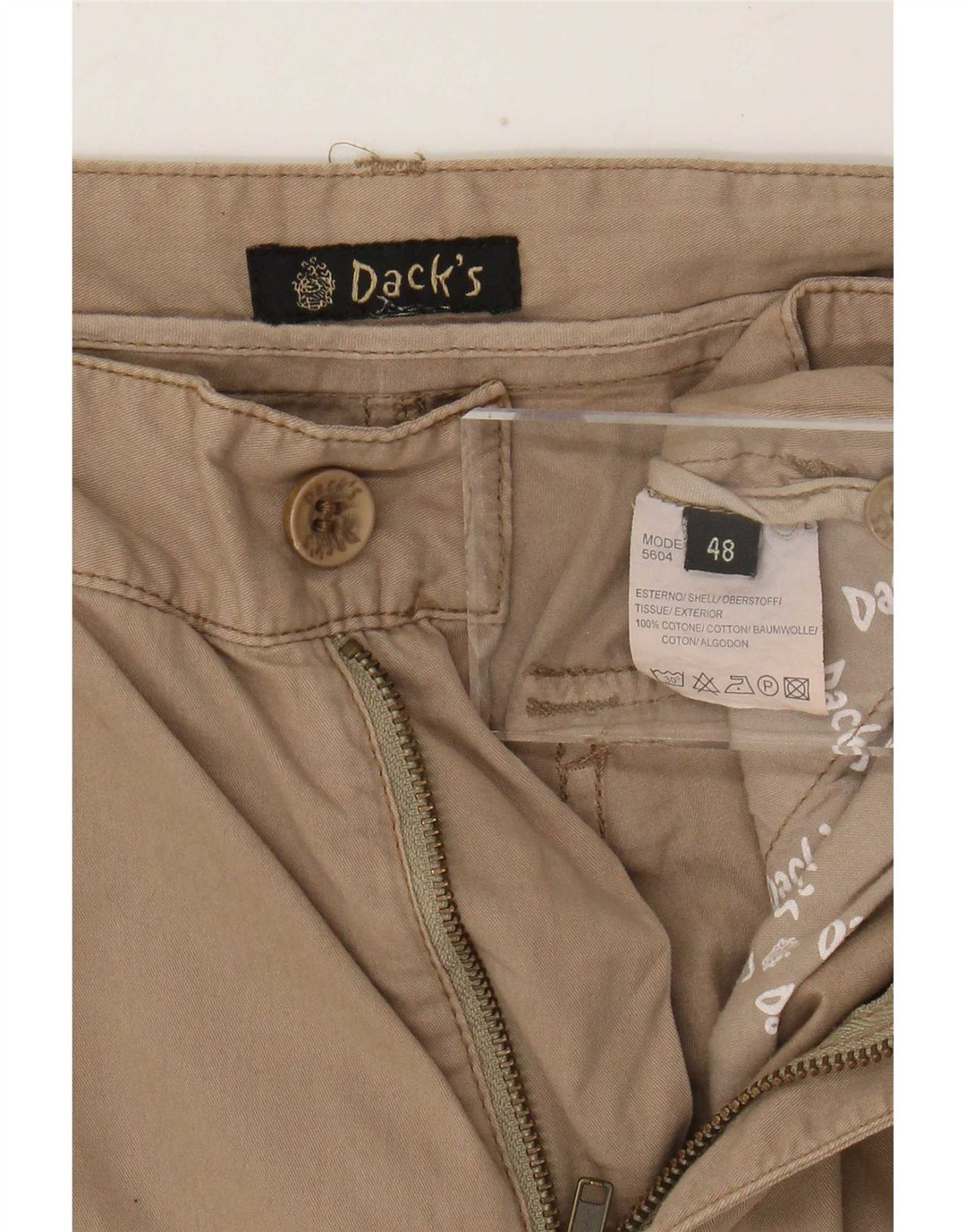 Dack's Shorts cargo para hombre IT 48 Medium W30 Algodón beige