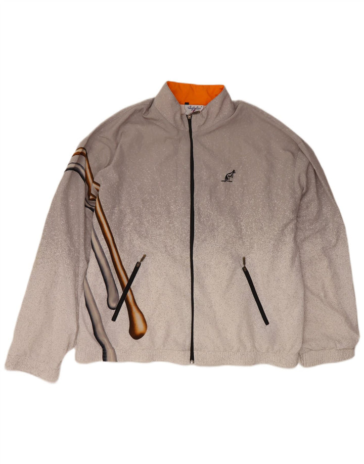 AUSTRALIAN L'ALPINA Chaqueta de chándal para hombre IT 54 XL Gris moteado