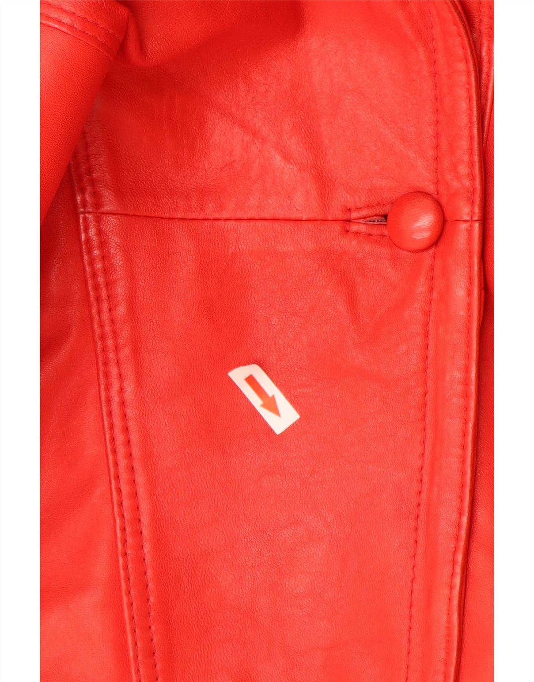 Vintage mujer abrigo de cuero de gran tamaño Reino Unido 18 XL rojo