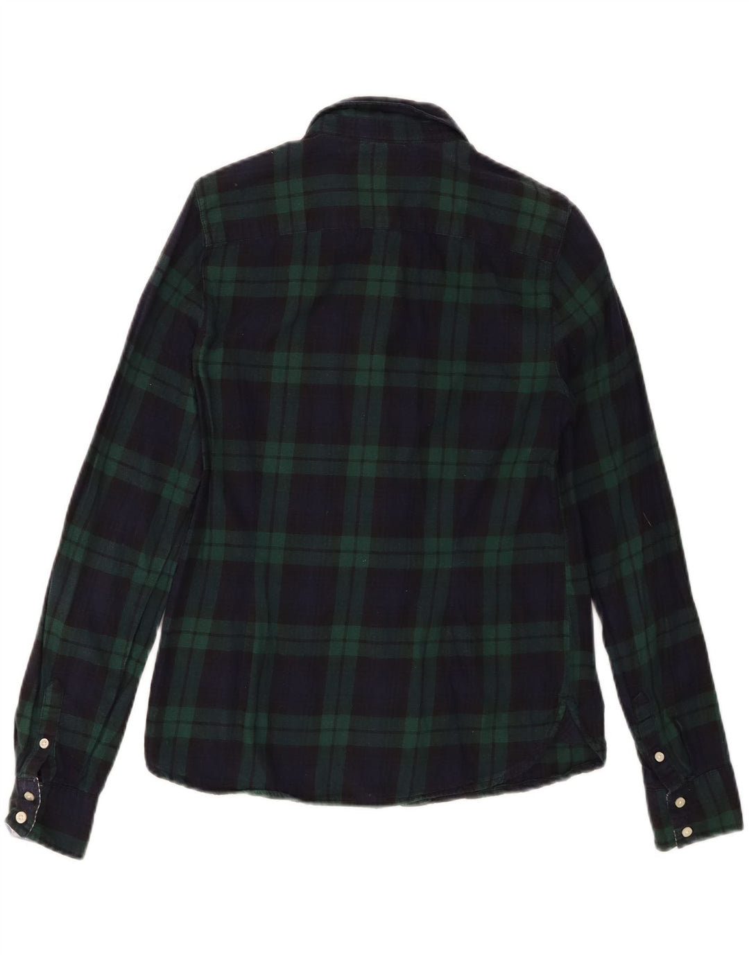 Camisa Tommy Hilfiger para mujer Reino Unido 12 Algodón a cuadros azul marino mediano