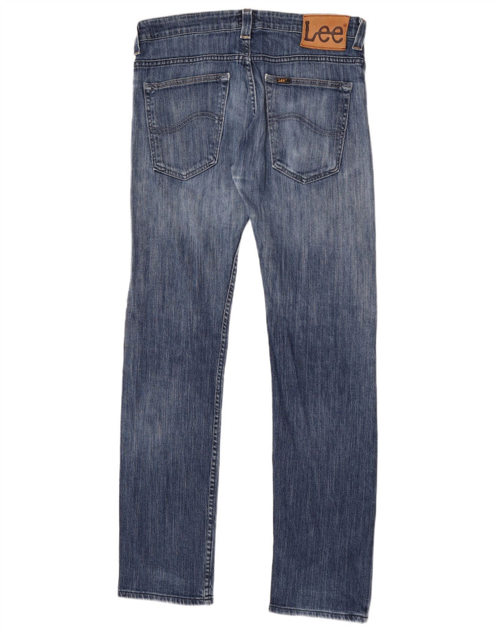 Lee Vaqueros Rectos Powell Para Hombre W34 L34 Algodón Azul