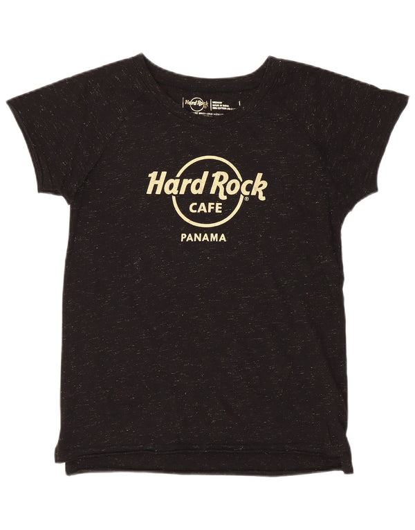 HARD ROCK CAFE Camiseta gráfica Panamá para mujer Top UK 12 Medium Black