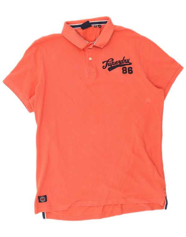 Superdry Polo Hombre XL Naranja Algodón