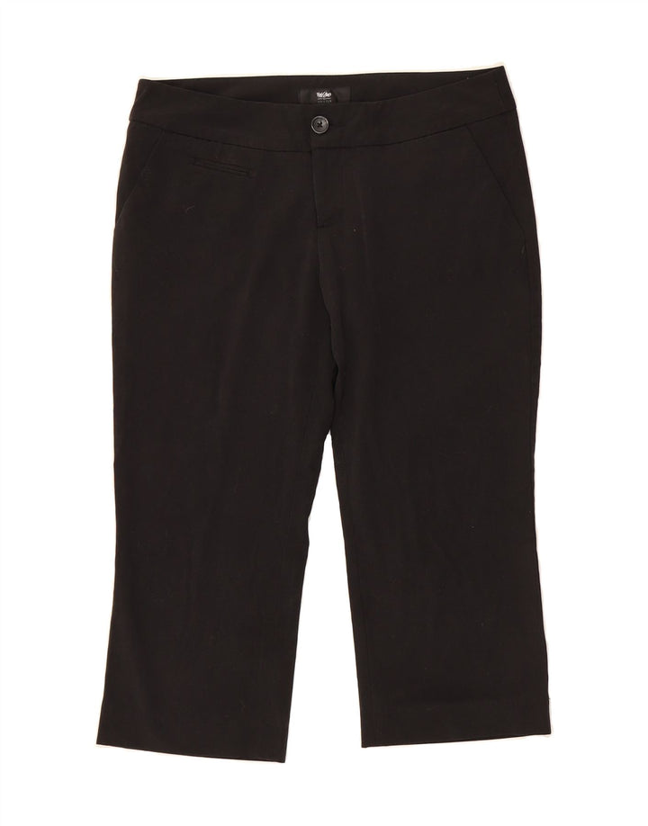 MOSSIMO Womens Straight Capri Trousers US 6 Medium W28 L20 Black Polyester Vintage Mossimo and Second-Hand Mossimo from Messina Hembry 