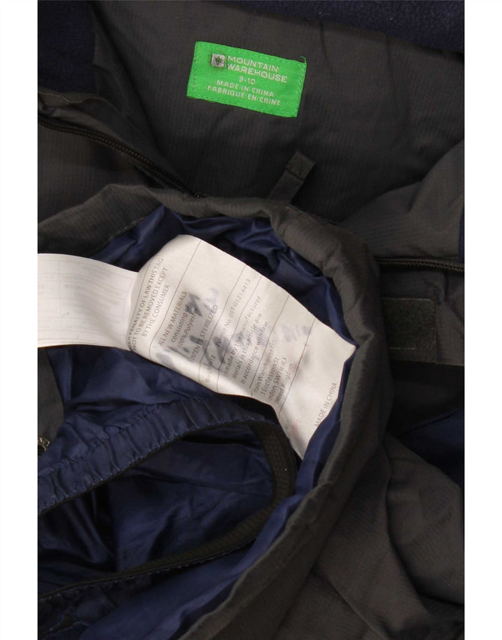 Mountain Warehouse Chaqueta cortavientos para niños de 9 a 10 años, color gris