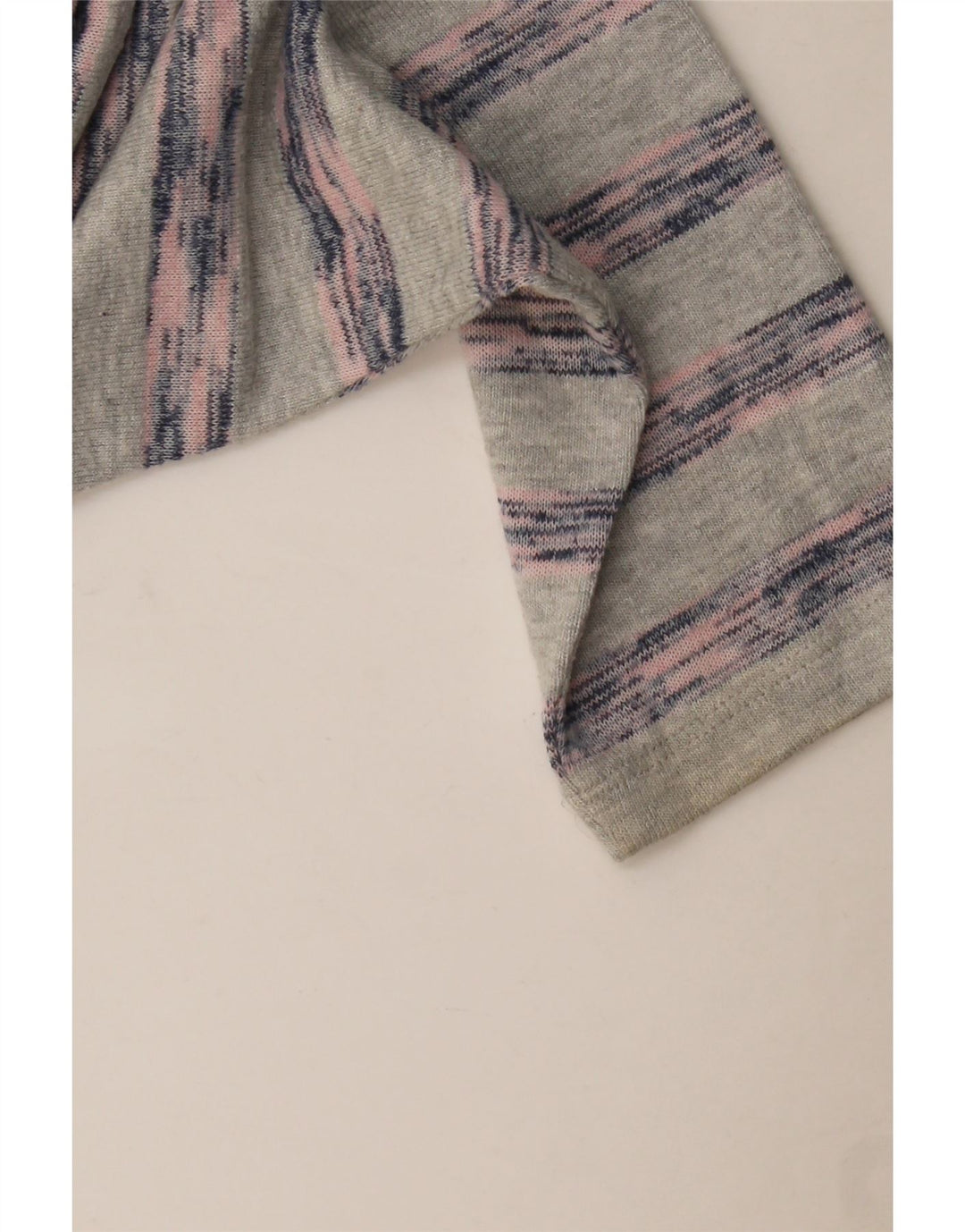 Marks & Spencer Top extragrande para mujer, manga larga, talla 40, talla grande, color gris a rayas