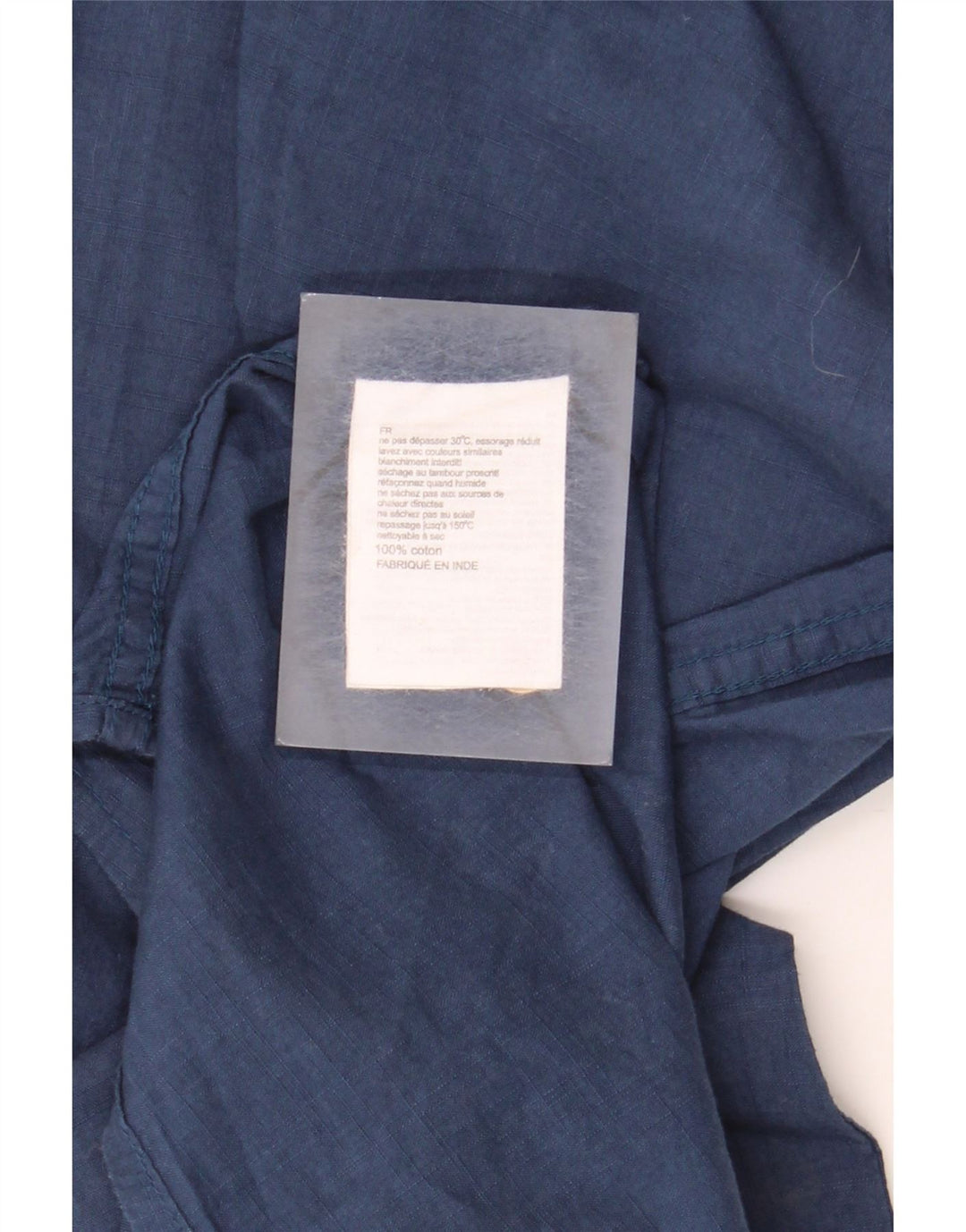 Camisa de manga corta para hombre Mountain Warehouse Large Algodón azul marino