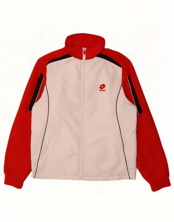 Lotto Chaqueta de Chándal para Hombre UK 38/40 Medium Blanco Colorblock Poliéster