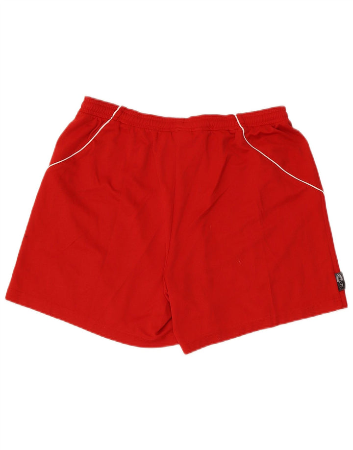 ADIDAS Pantalones cortos deportivos Climalite para mujer UK 14 Mediano Rojo Poliéster