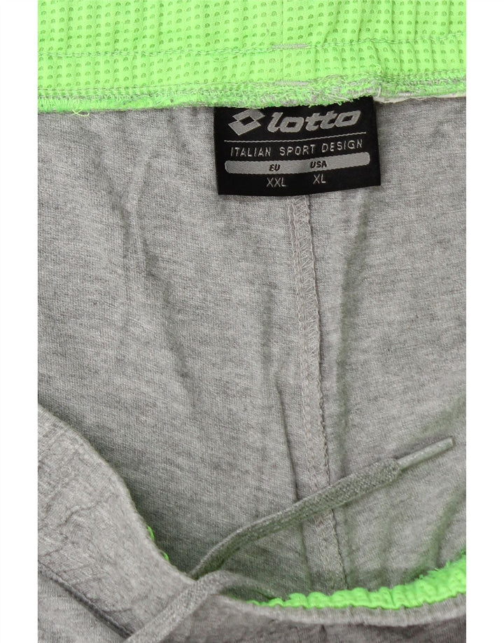 Lotto Pantalones cortos deportivos gráficos para hombre 2XL Gris