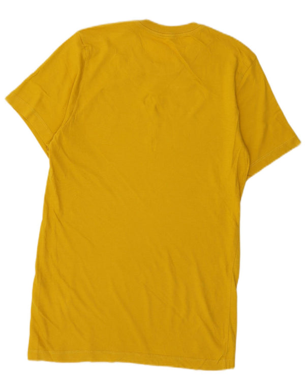 NIKE Camiseta gráfica para hombre Top XS Algodón amarillo