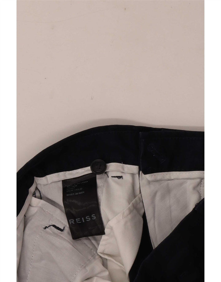 Pantalones cortos chinos Reiss para hombre W28 Small Azul marino Algodón