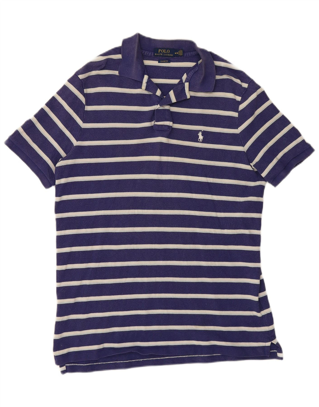 POLO RALPH LAUREN Polo de corte clásico para hombre con rayas azul marino medio