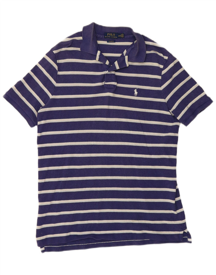 POLO RALPH LAUREN Polo de corte clásico para hombre con rayas azul marino medio