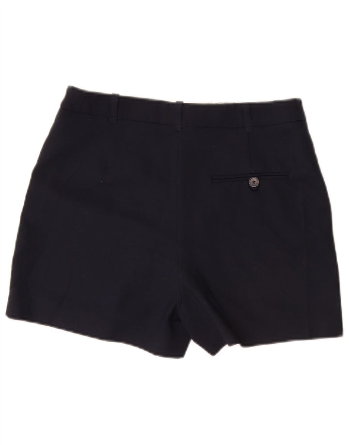 Zara Mujer Chino Shorts Medium W28 Azul Marino Algodón