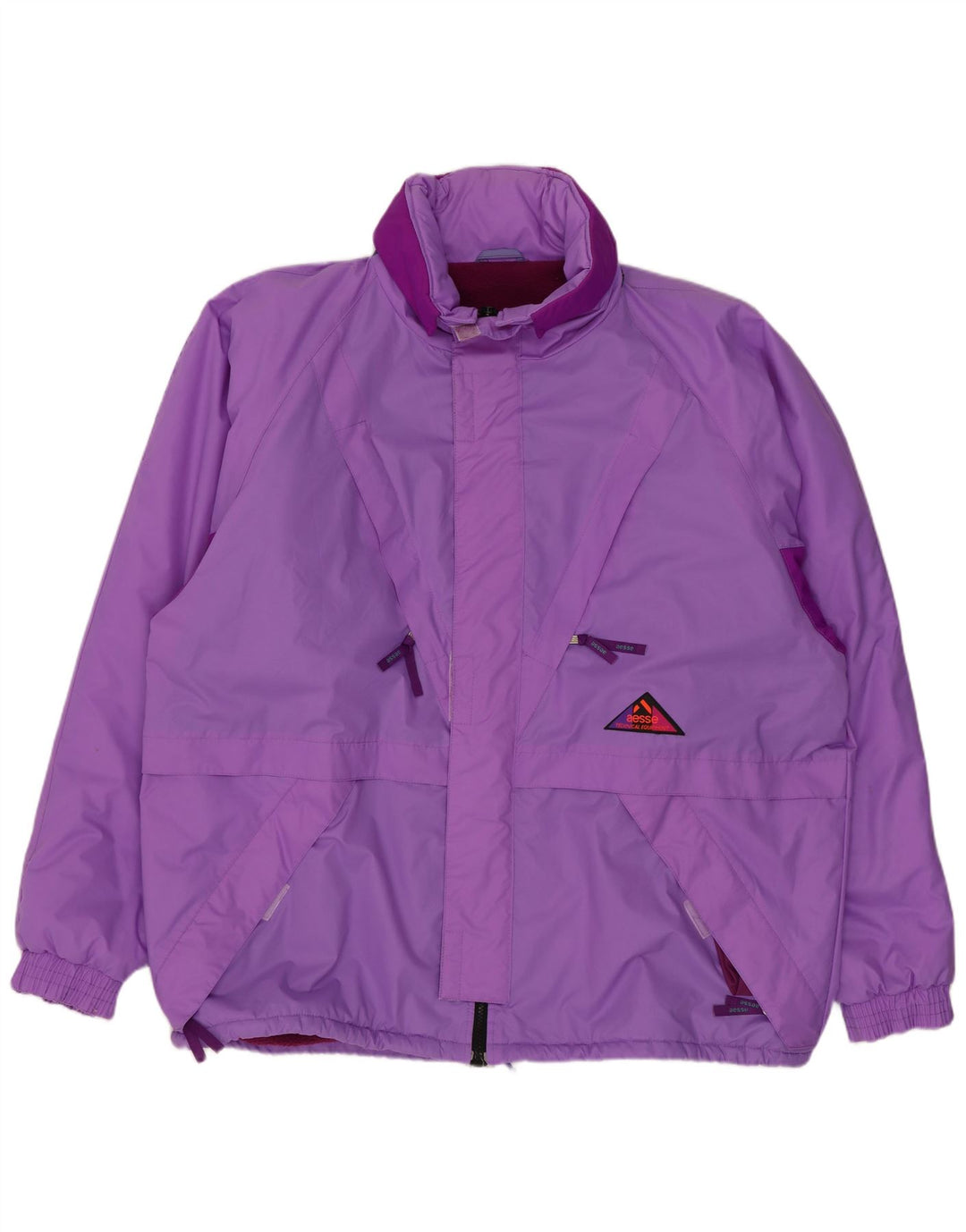 AESSE Chaqueta de esquí con capucha para hombre UK 42 XL Púrpura