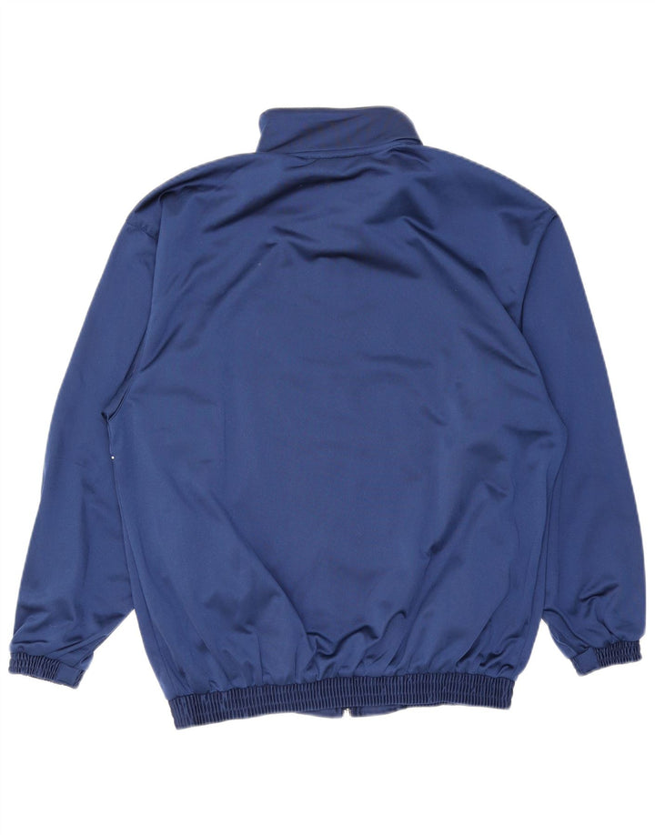 Mizuno Mens Graphic Chándal Top Chaqueta Pequeña Azul Marino Rayas Poliéster