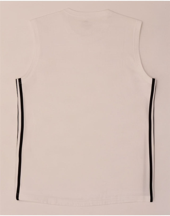 Adidas Mens Climalite Chaleco Top Grande Poliéster Blanco
