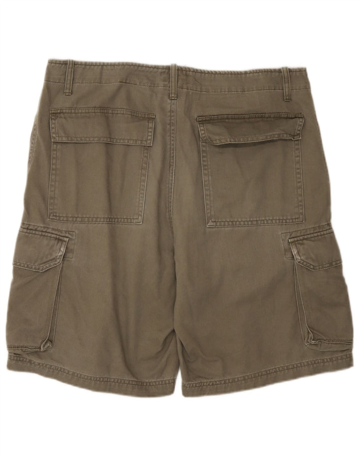 Jack & Jones Mens Cargo Shorts Large W34 Algodón Caqui