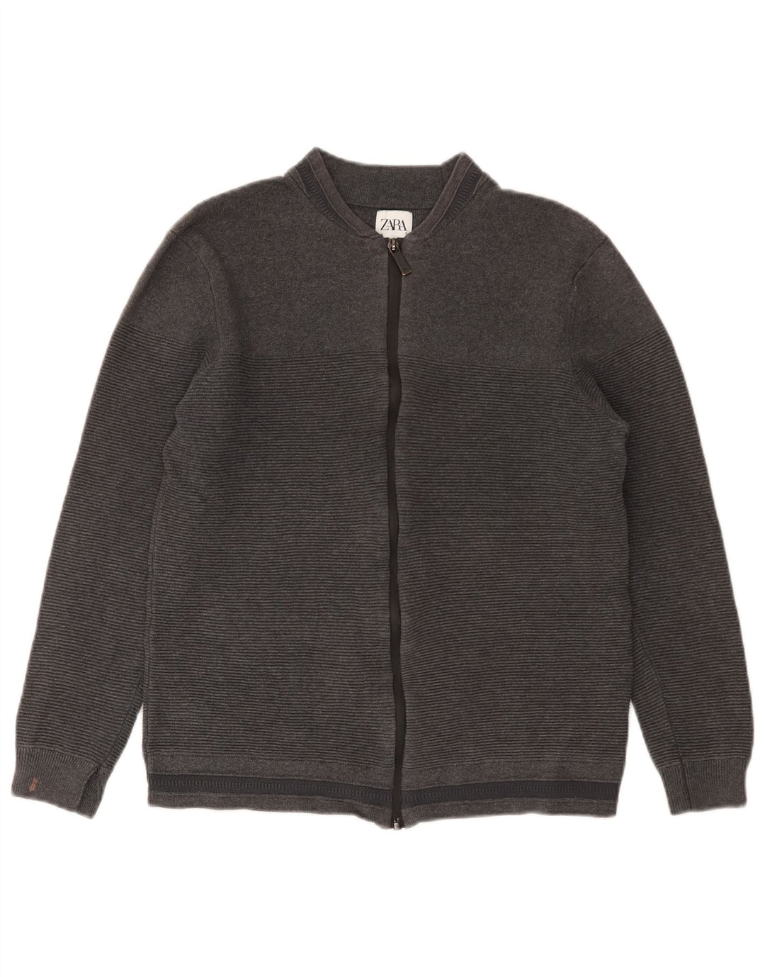 Zara Jersey Cárdigan Niño 11-12 Años Algodón Gris Medio