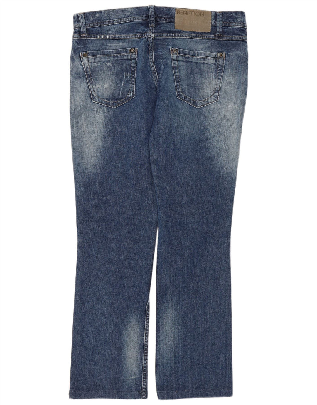 Benetton Vaqueros Regular Rectos W31 L28 Azul Algodón