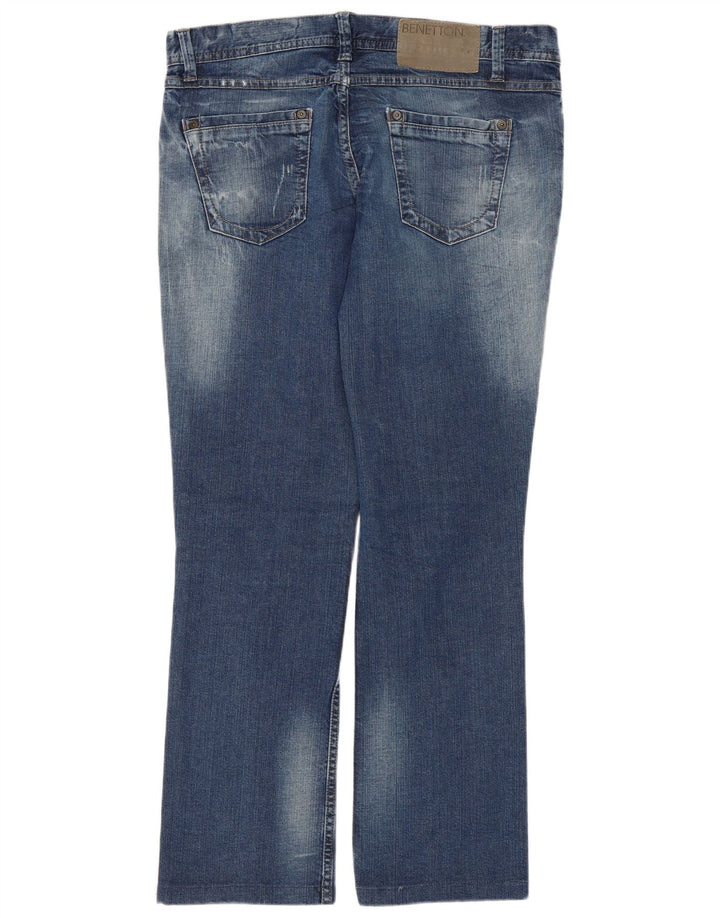 Benetton Vaqueros Regular Rectos W31 L28 Azul Algodón