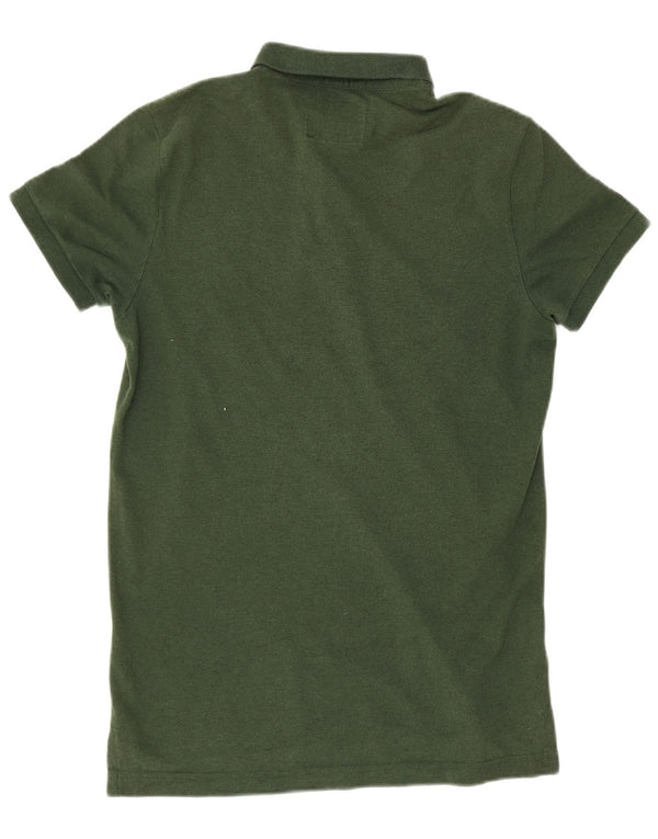 Polo Hollister Hombre Algodón Verde Pequeño