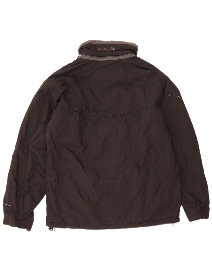 Columbia Chaqueta cortavientos para hombre UK 38 Medium Black Nylon