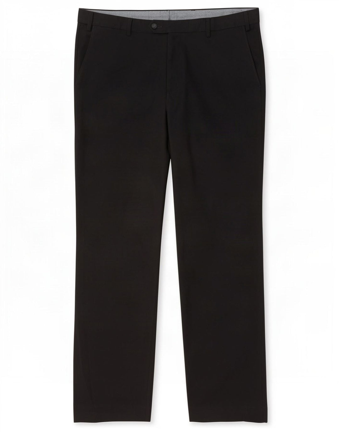 Marks & Spencer Pantalón de traje regular para hombre W38 L31 Poliéster negro