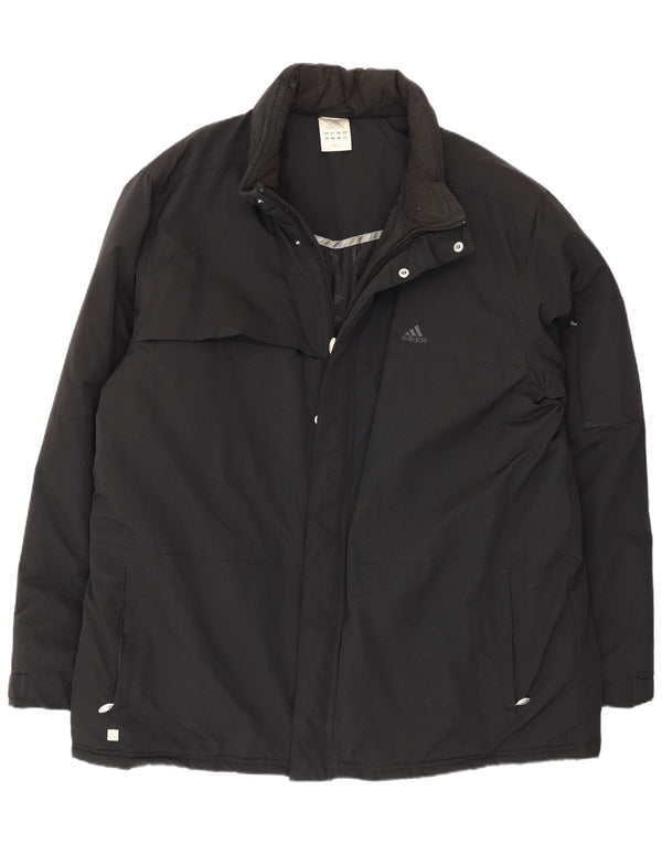 Adidas Chaqueta cortavientos para hombre UK 44 2XL Poliamida negra