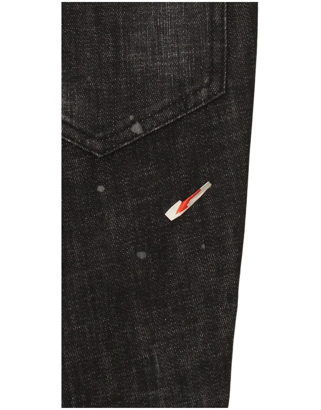 Vaqueros rectos para mujer Dsquared2 IT 44 Medium W30 L26 Algodón negro
