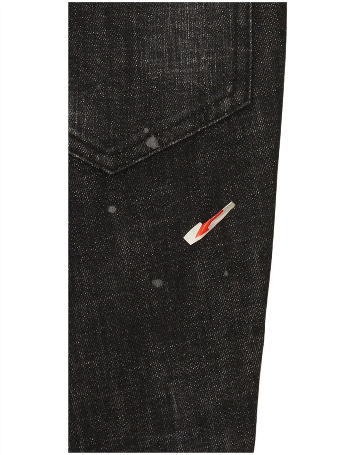 Vaqueros rectos para mujer Dsquared2 IT 44 Medium W30 L26 Algodón negro