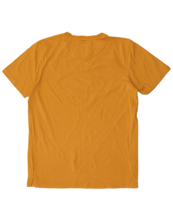 CREW CLOTHING Camiseta para hombre Top Algodón amarillo medio