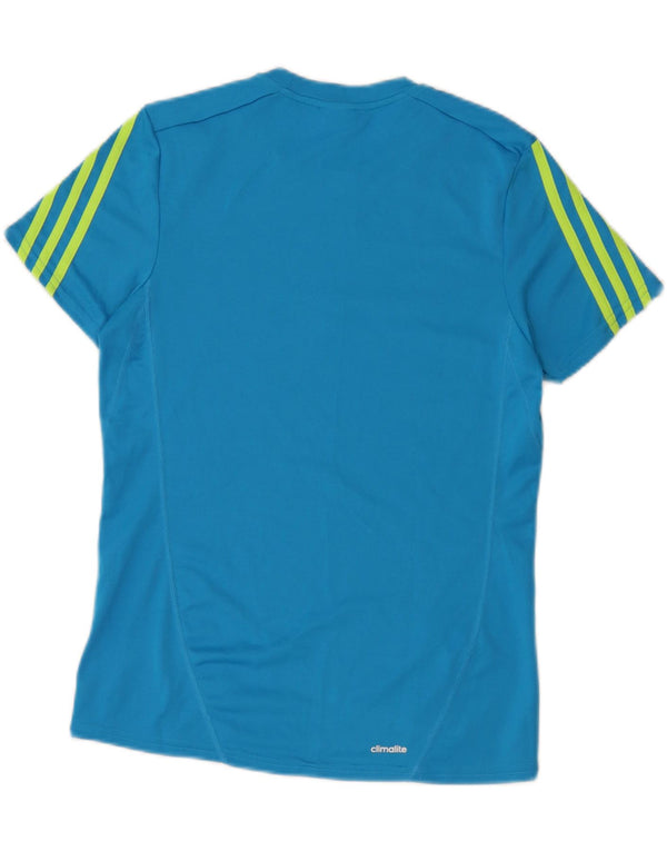 Adidas Mens Climalite Graphic Camiseta Top XS Azul Poliéster