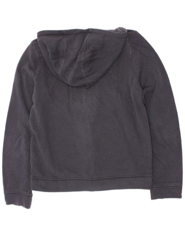 Nike Sudadera con capucha y cremallera para niños 10-11 años Algodón color block mediano negro