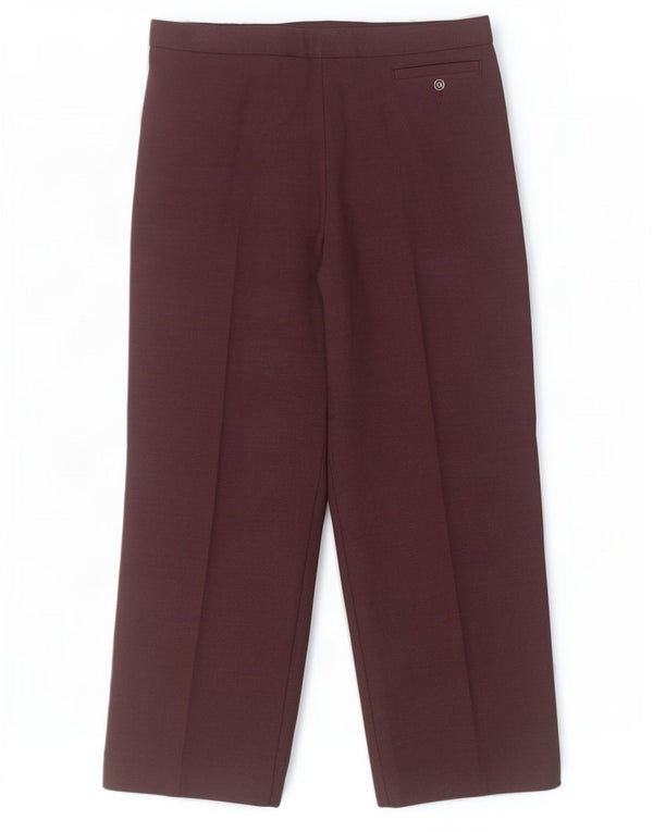 Marks & Spencer Pantalones cortos casuales para mujer UK 12 Medium W30 L26 Borgoña