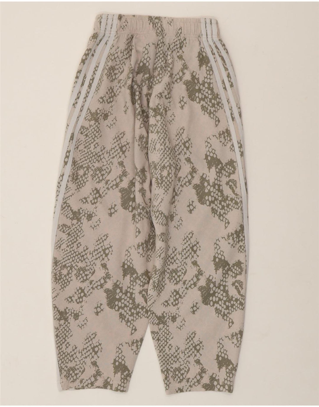 ADIDAS Pantalones de chándal para mujer UK 4/6 XS Beige Camuflaje Algodón