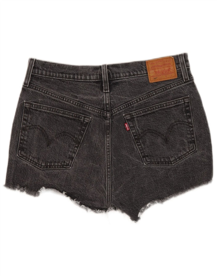 Levi's Mujer 501 Shorts De Mezclilla W28 Algodón Negro Mediano