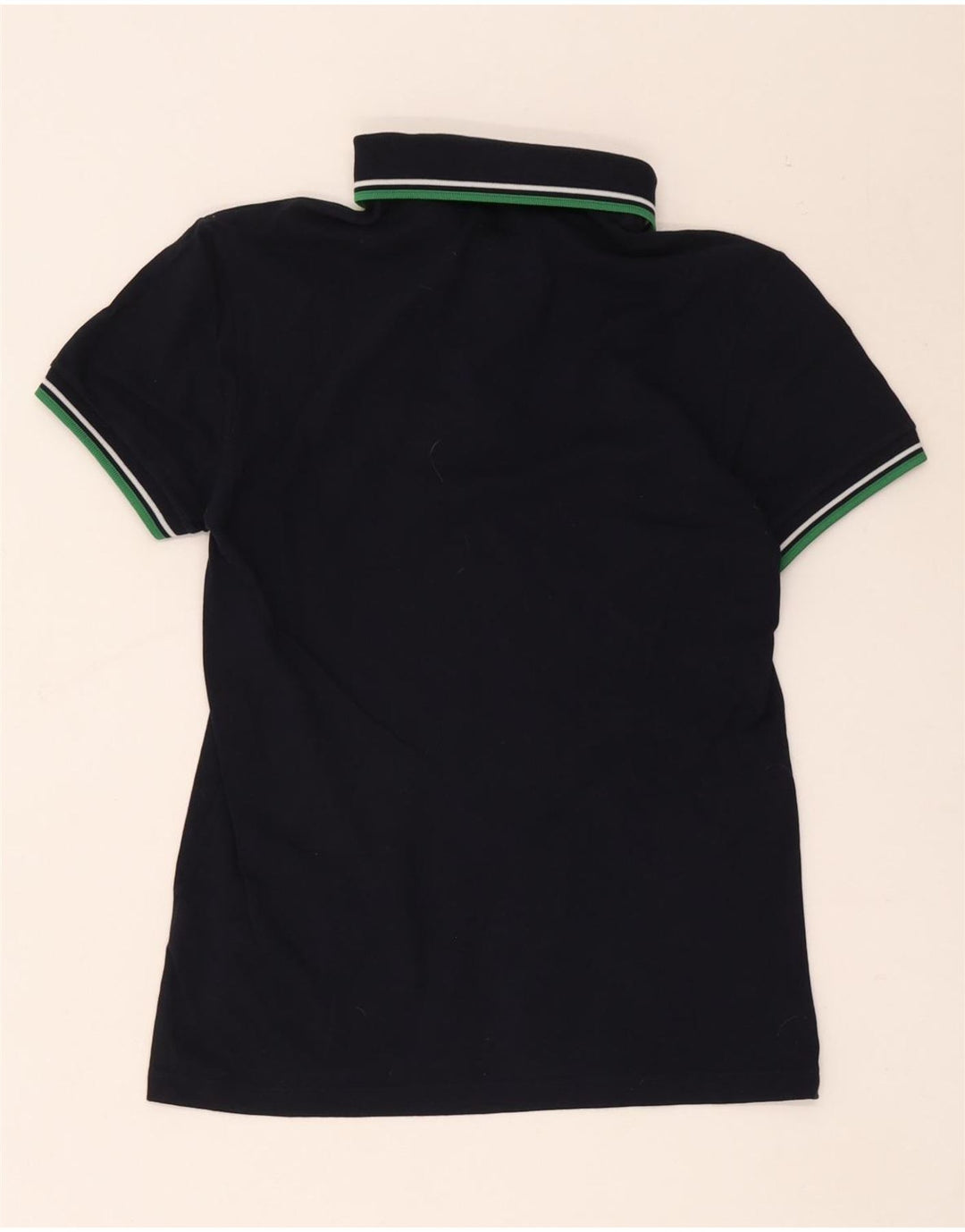Fred Perry Polo Para Hombre Pequeño Algodón A Rayas Azul Marino