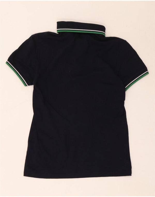 Fred Perry Polo Para Hombre Pequeño Algodón A Rayas Azul Marino