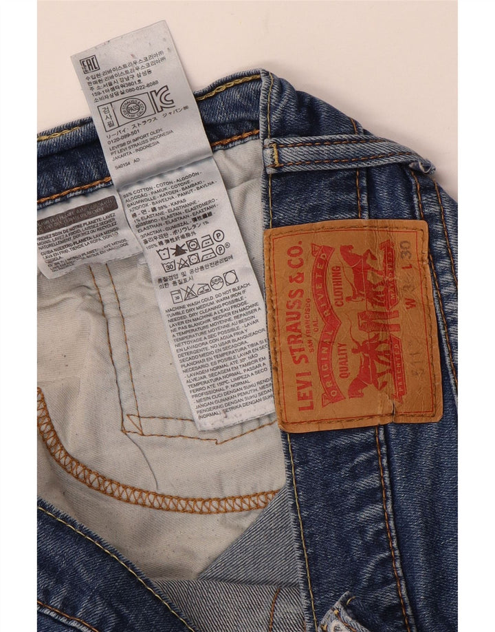 Levi's Hombre 511 Slim Jeans W36 L30 Algodón Azul