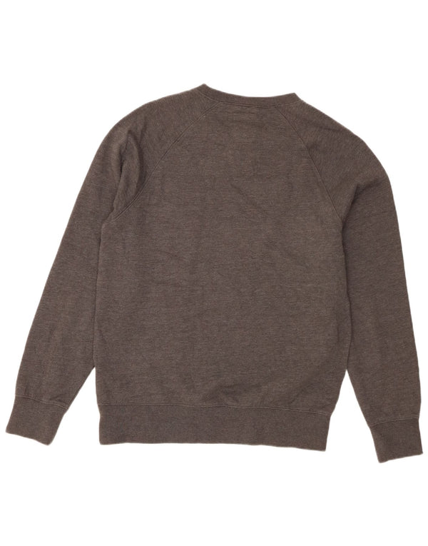 Guess Mens Graphic Sudadera Jumper UK 36 Small Gris Moteado Algodón