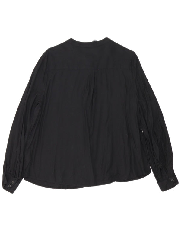 Marks & Spencer Blusa para mujer UK 46 Grande Algodón geométrico negro