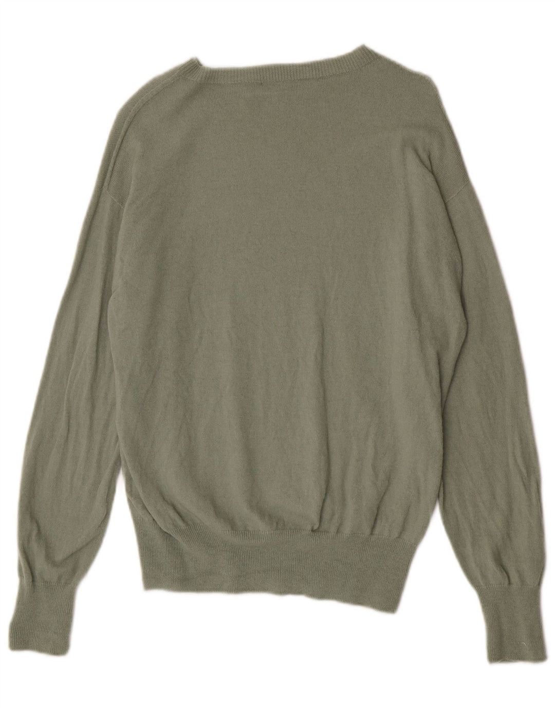 Zara Mujer Cuello Barco Jersey Jersey UK 40 Lana Caqui Mediana