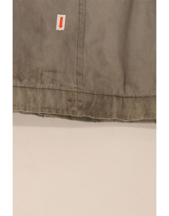 TIMBERLAND Abrigo cortavientos con capucha para hombre UK 38 Algodón gris medio