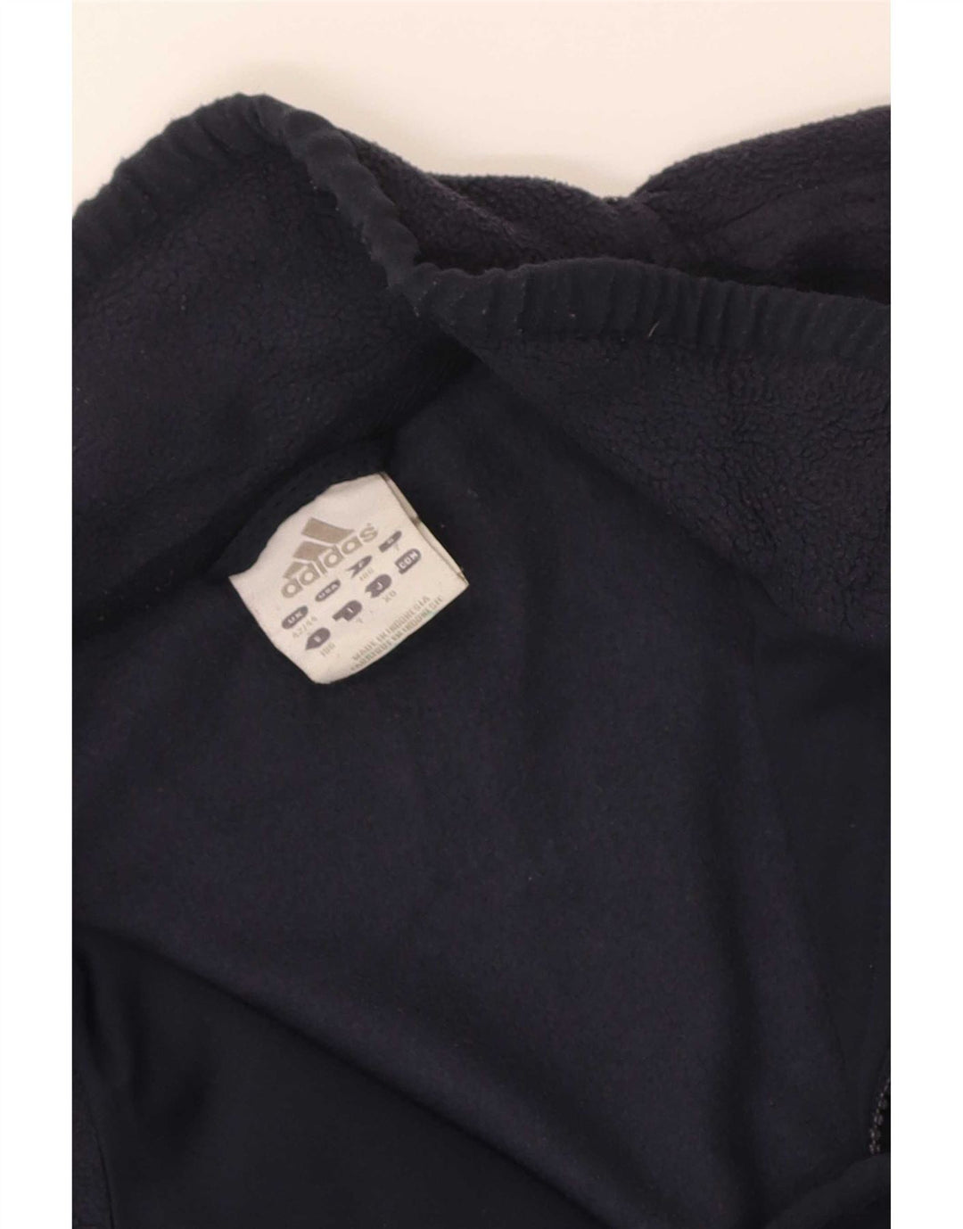 Adidas Chaqueta polar para hombre UK 42/44 Large Azul marino Poliéster
