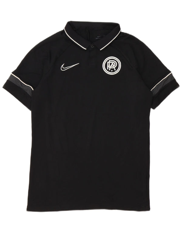 Nike Pro Direct Academy Polo gráfico para hombre, color negro mediano
