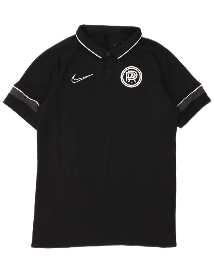 Nike Pro Direct Academy Polo gráfico para hombre, color negro mediano