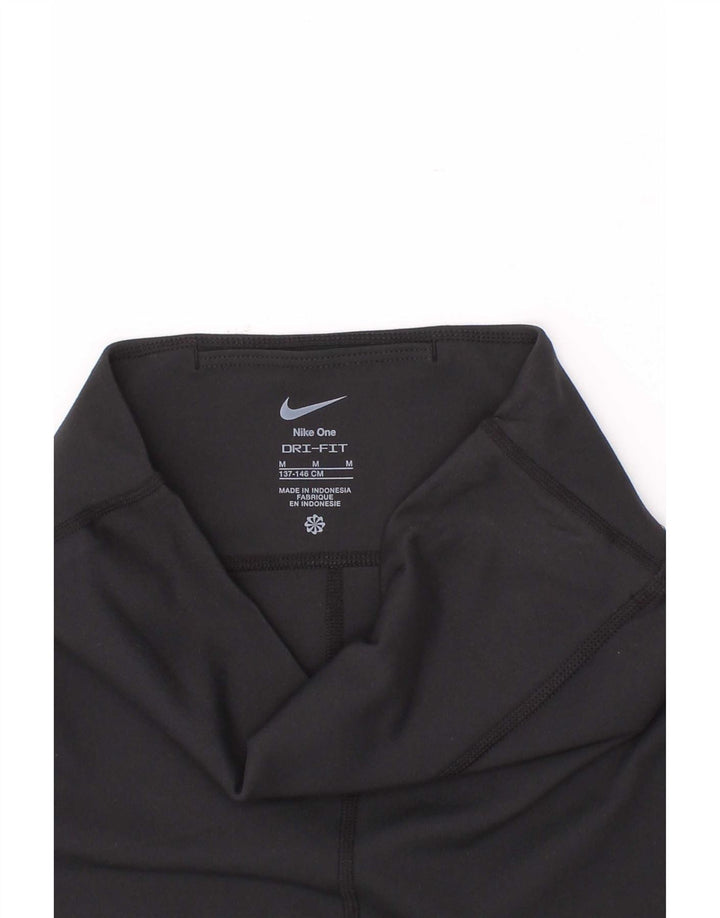 Nike Pantalones cortos deportivos Dri Fit para niñas 10-11 años Mediano Negro Poliéster
